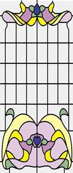 Sim. Stained Glass Fits Cla75042/Hw5042