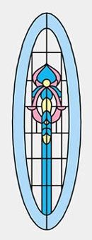 Stained Glass Fits Cla76002/Hw6002