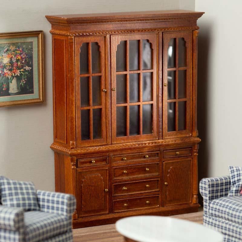 Hayes Walnut Hutch China Cabinet