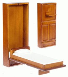 Walnut Single Murphy Bed