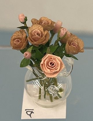 Roses in Glass Vase