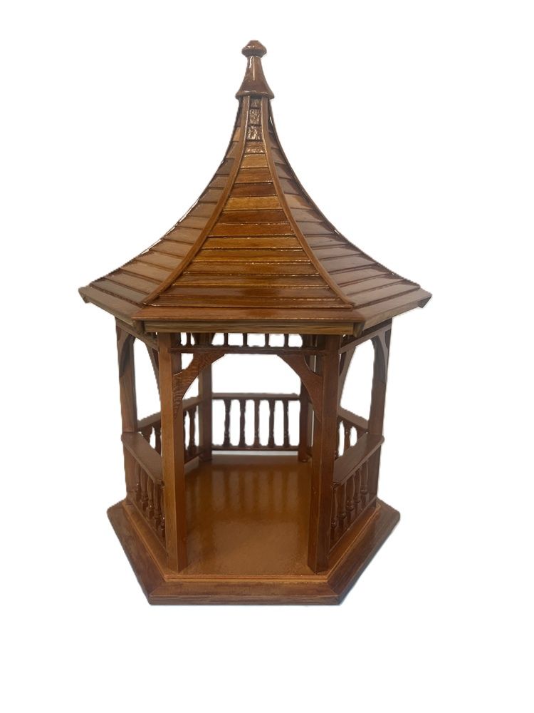 AZ100000  Gazebo made of Pecan Wood