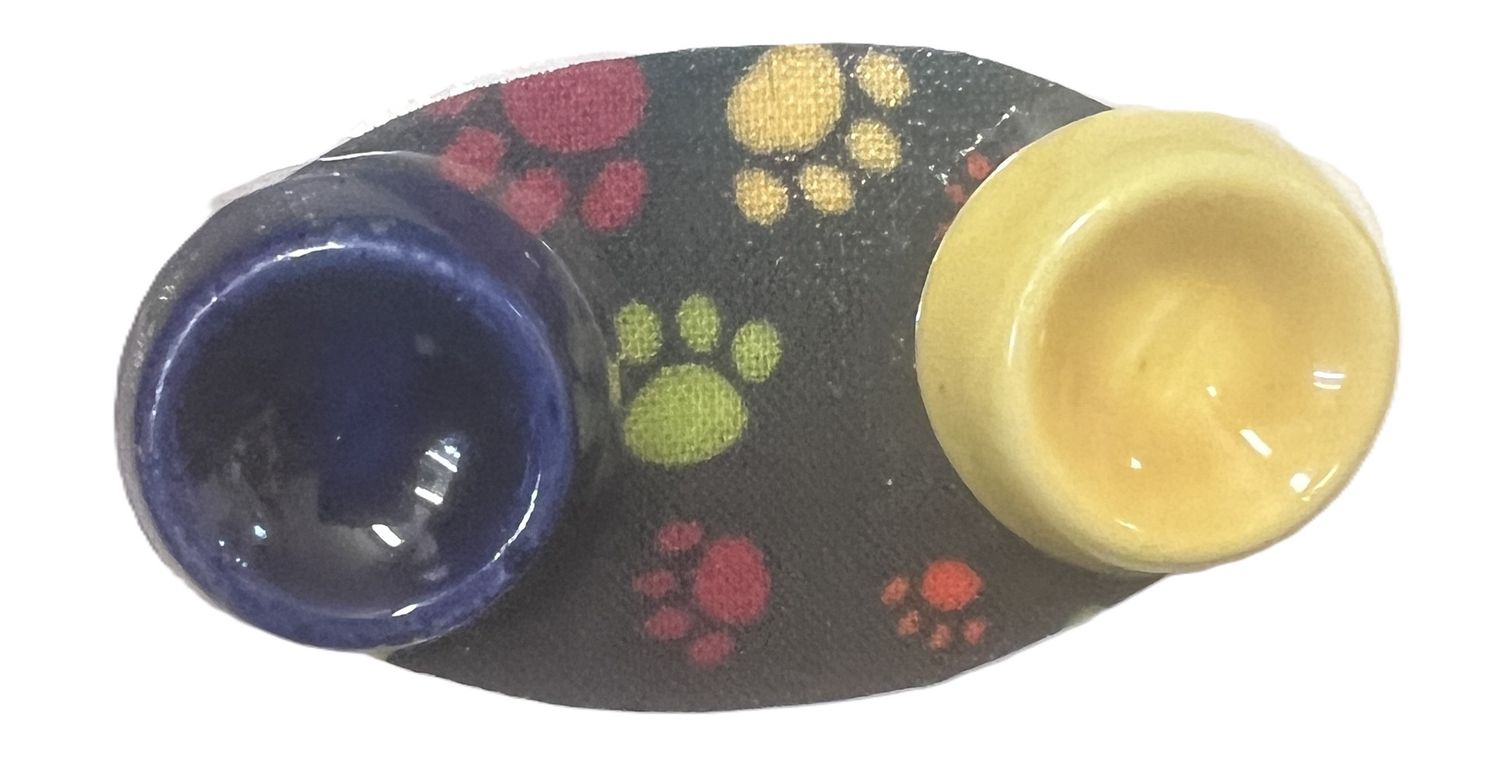 Dog Bowls and Mat