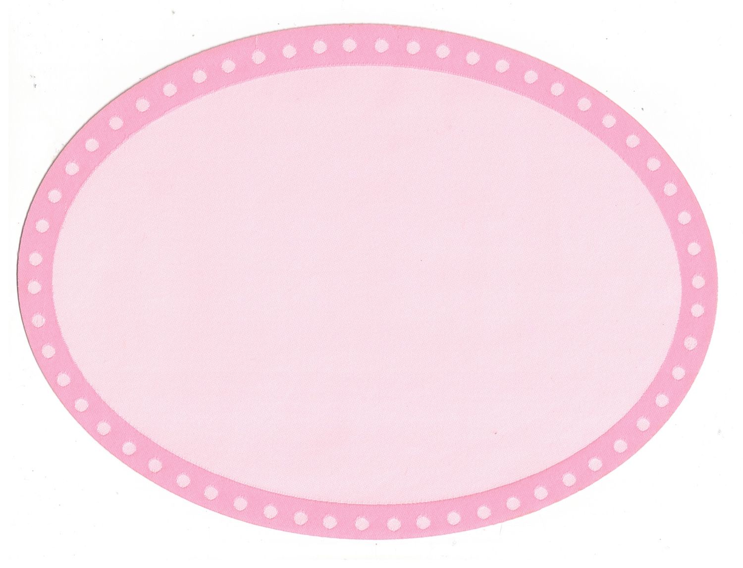 ORD1020 Soft Pink Oval Rug 7.25" x 9.75"
