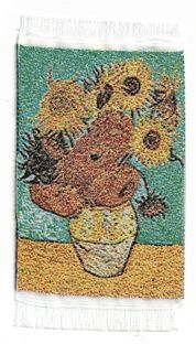 ORD1027 Sunflower Vase Tapestry Rug 2" x 3"