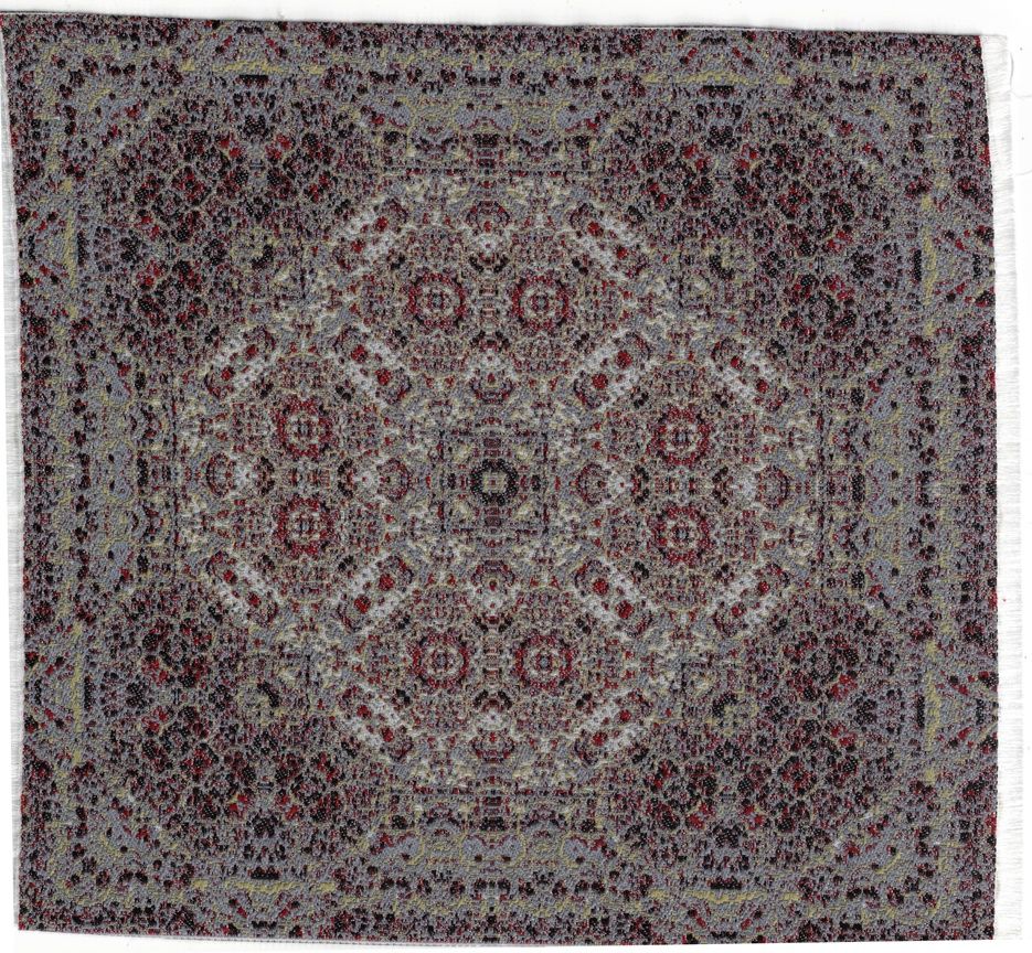 ORD1040 Intricate Medallion Statement Rug 7.75" x 7.75"