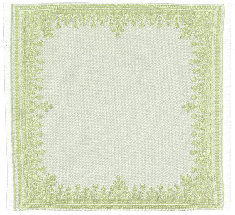 ORD1049 Reversible Soft Yellow Border Rug 7.75" x 8"