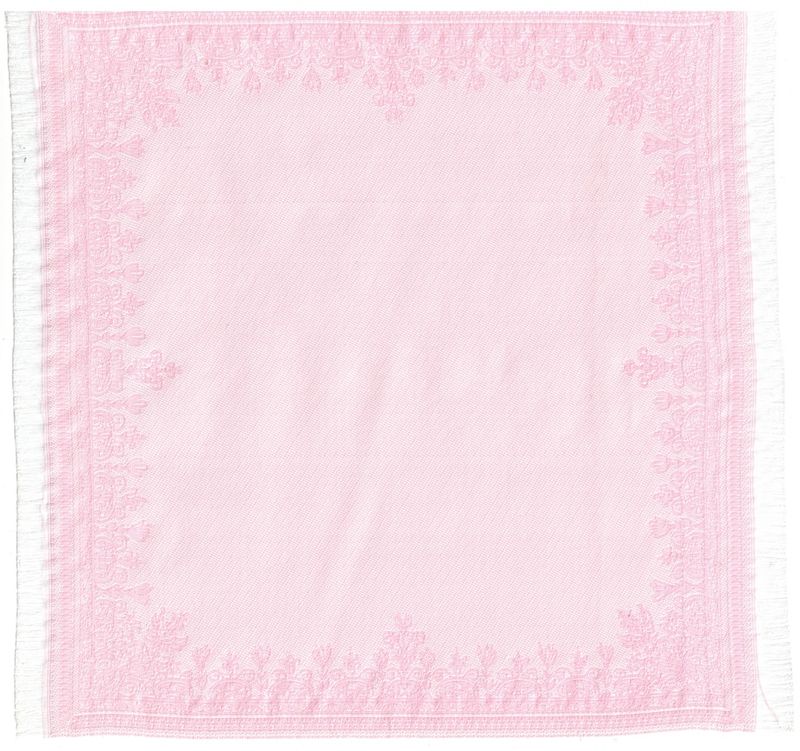 ORD1051 Reversible Pink Border Rug 7.75" x 8"