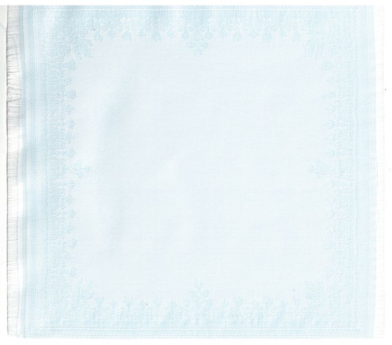ORD1052 Reversible Pale Blue Border Rug 7.75" x 8"