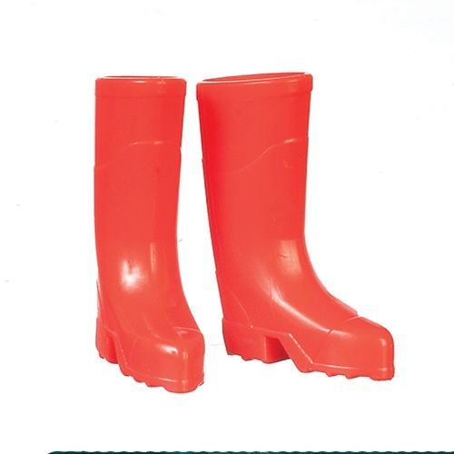 AZB0114 Rubber Boots, Red