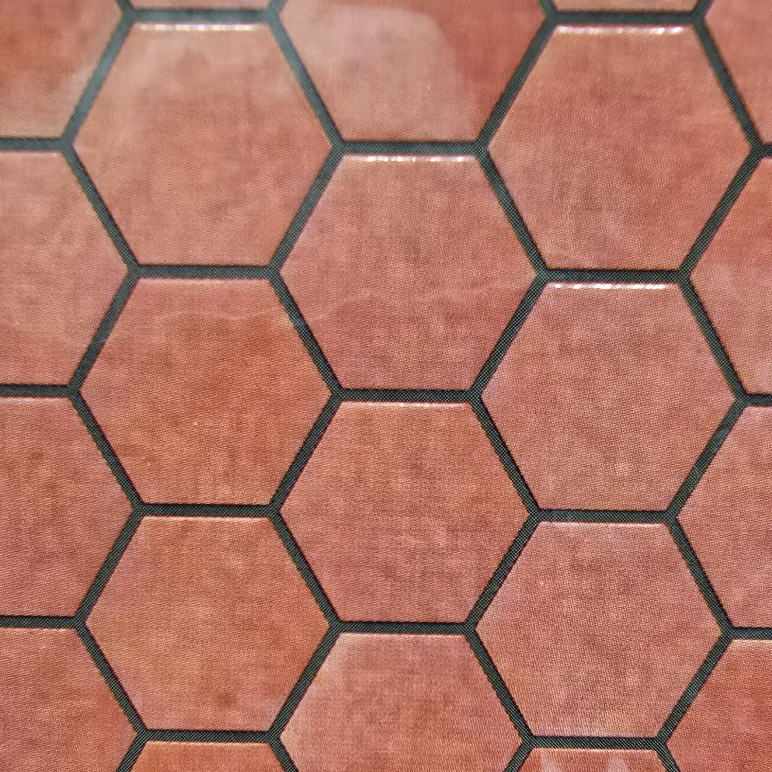 JOU1001 1/2" Terracotta Hexagon Tile Floor