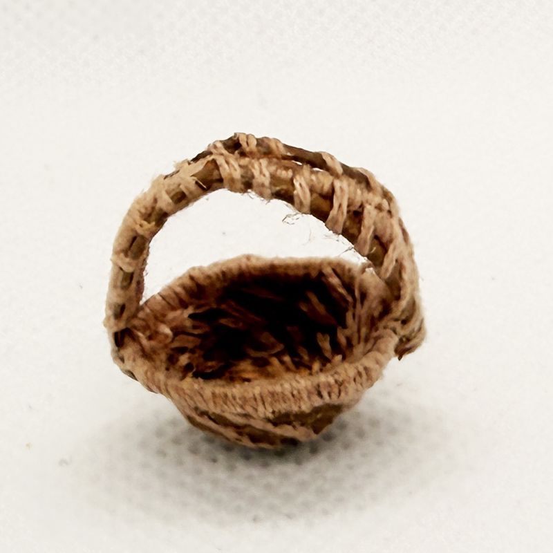 Pine Needle Basket With Handle 1