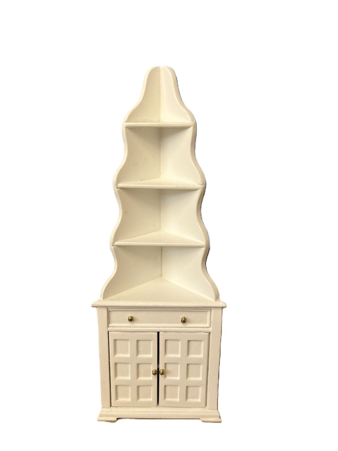 JBMj6055w Corner Display Cabinet, White