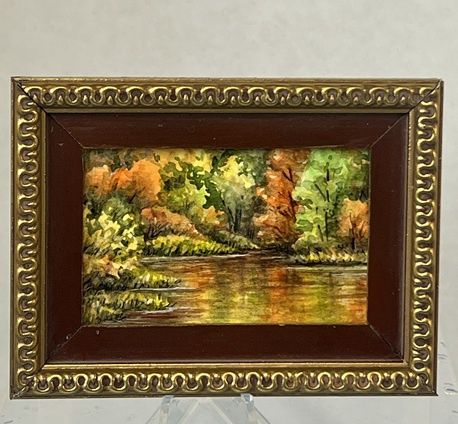 Framed Autumn Painting