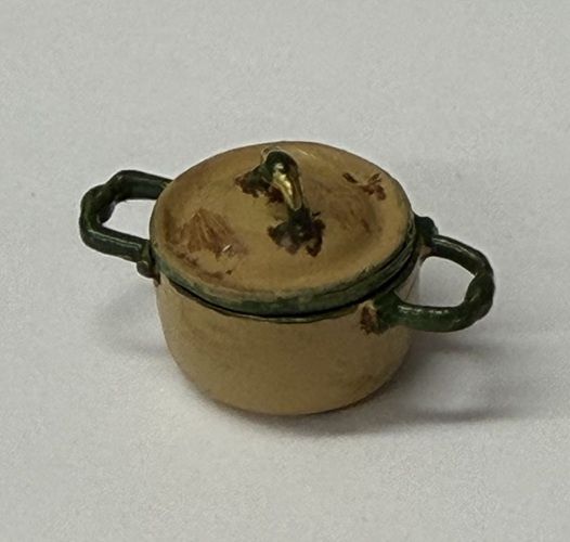 1/24th Gold Enameled Pot