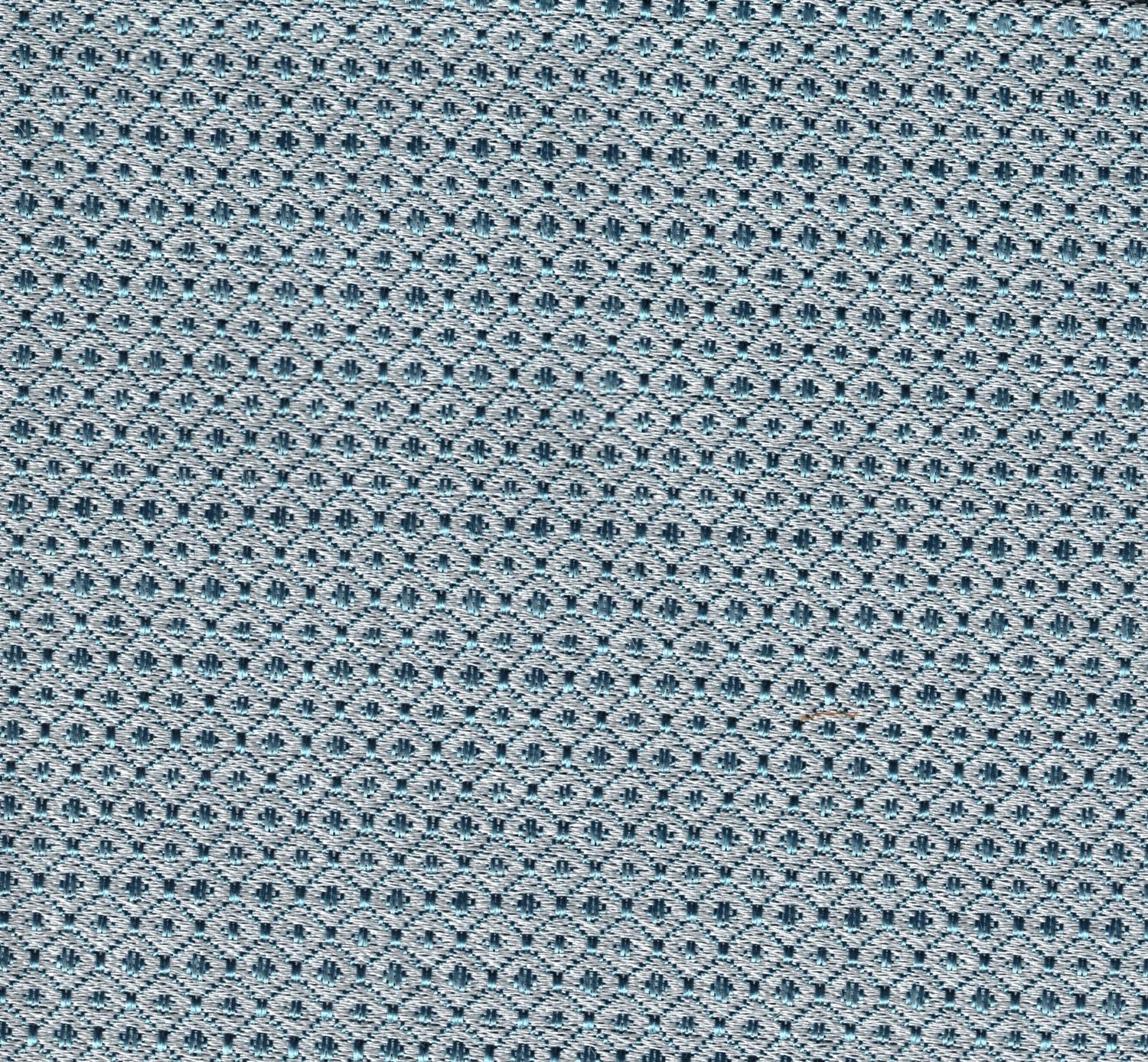 Blue on Silver Silk
