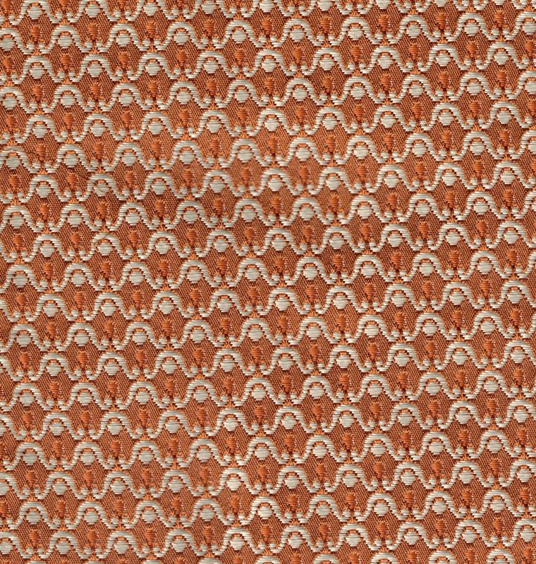 Rust and Shiney Light Beige Silk