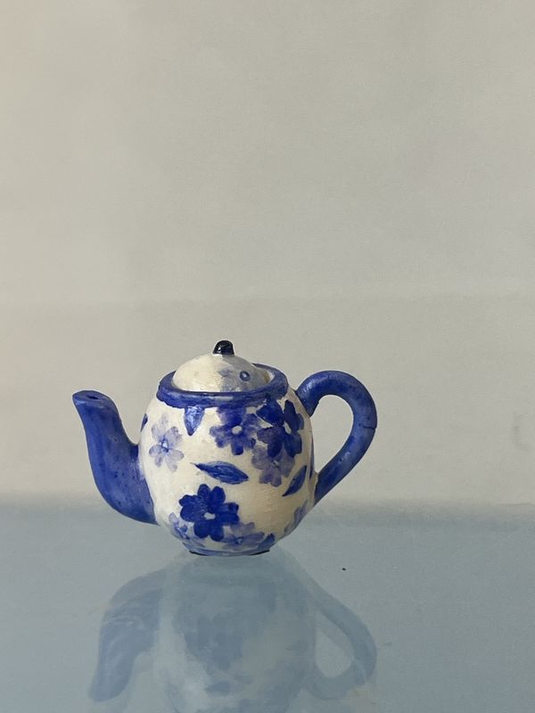 Blue amd White Tea Pot