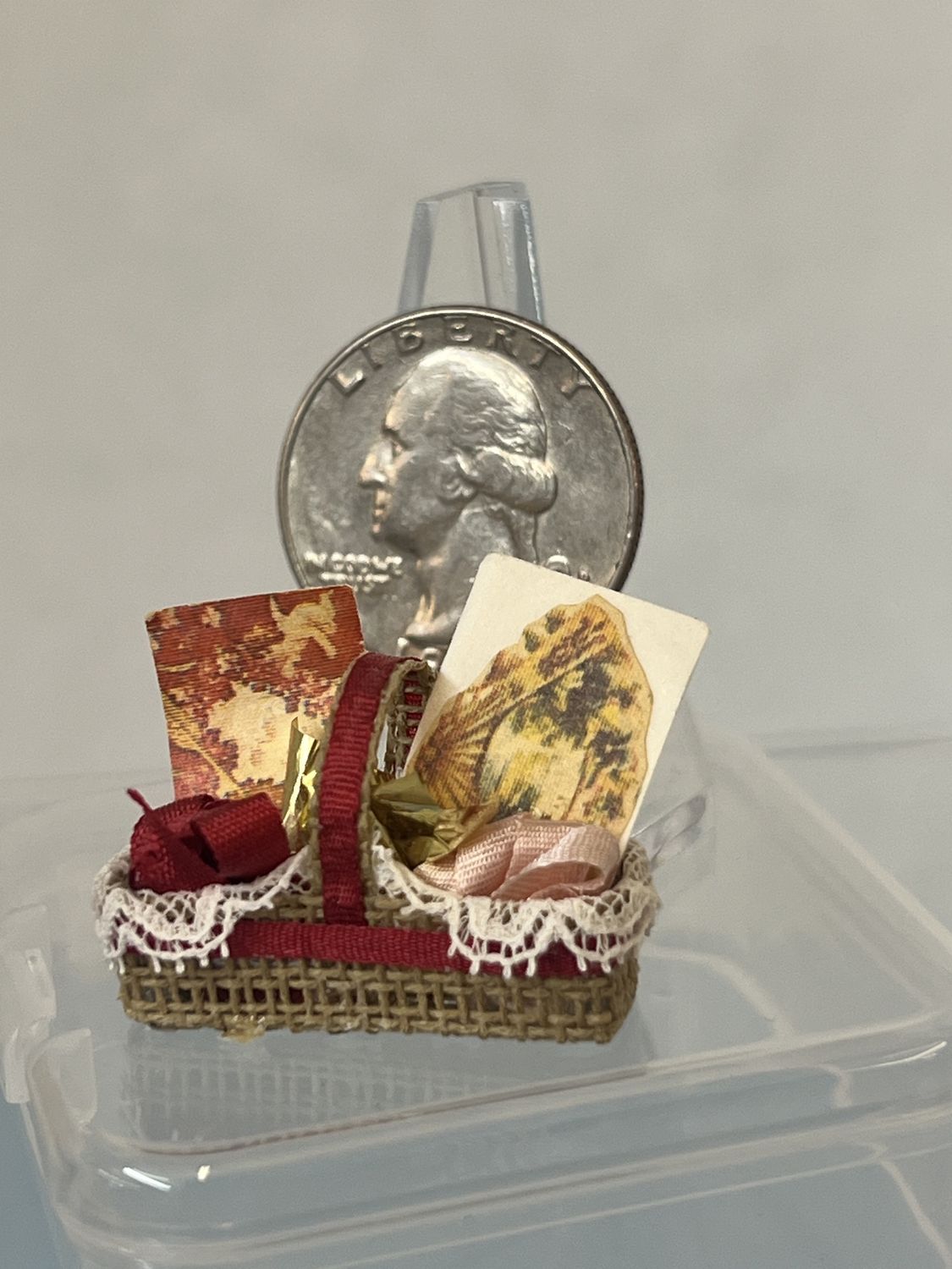 Basket with Ribbons