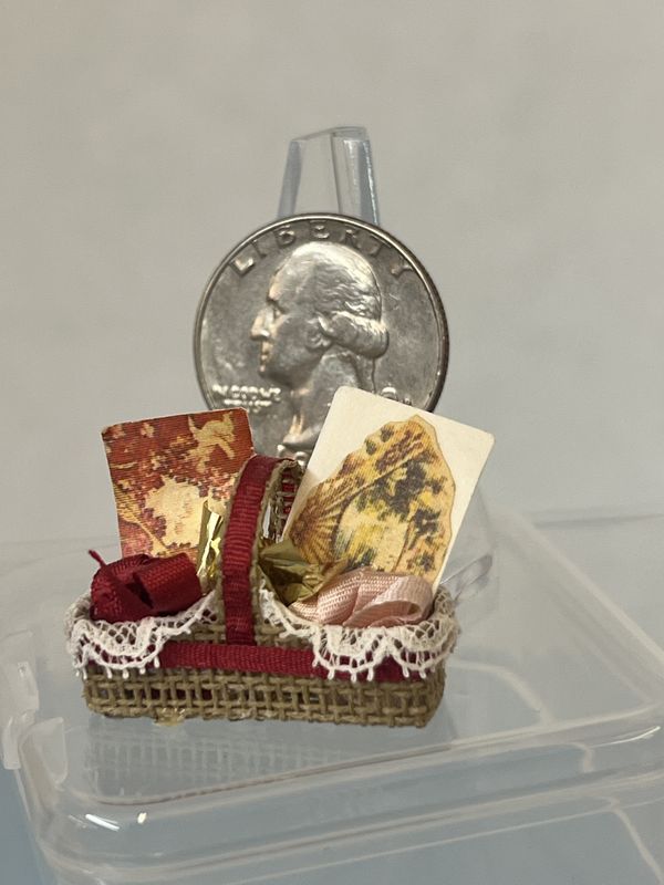 Basket with Ribbons