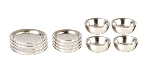 AZD2766 SILVER DISHES/SET/12