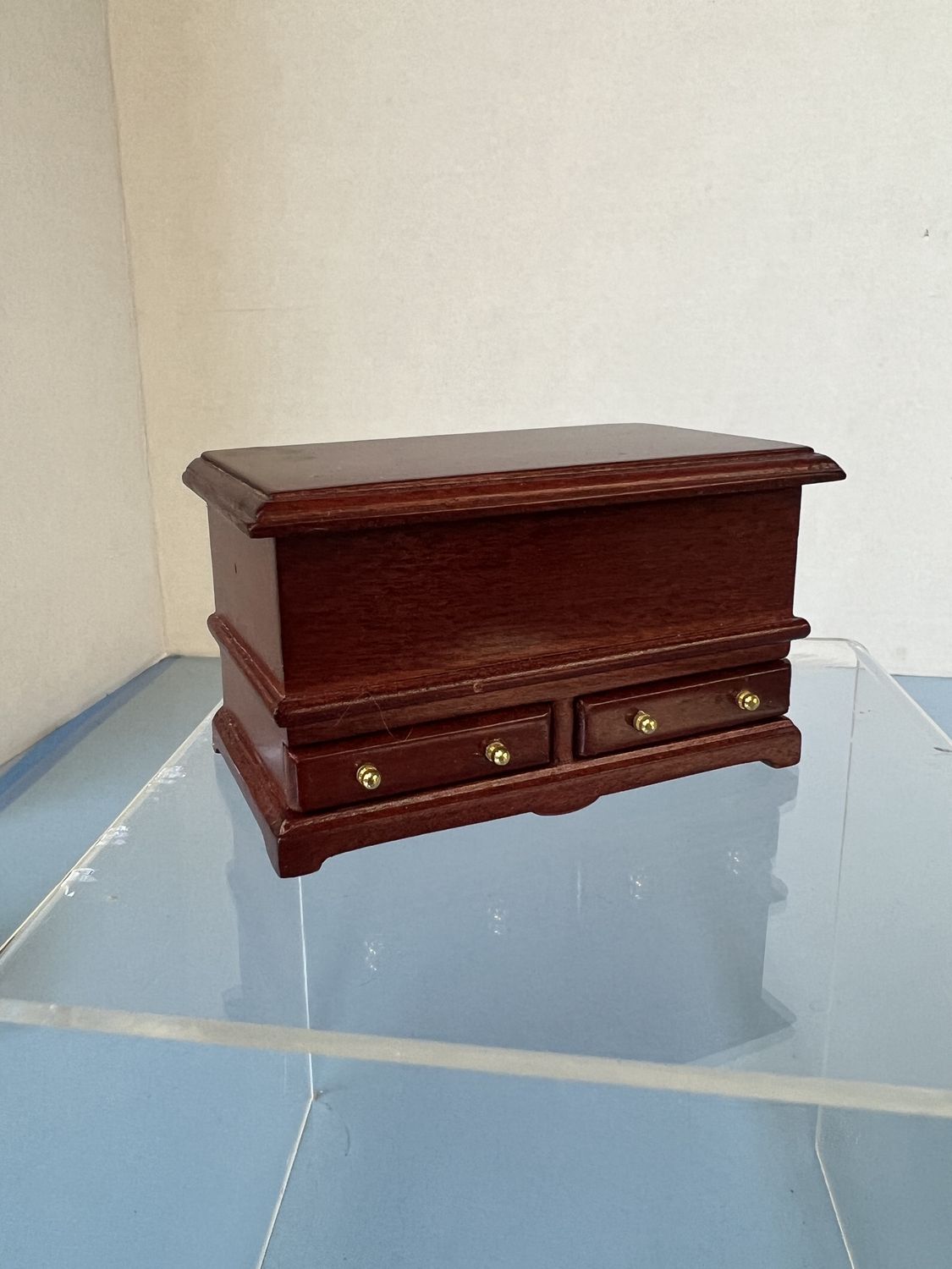 Mahogany Trunk with Drawers
