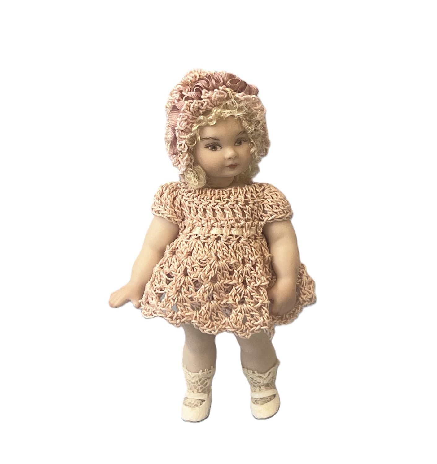 Porcelain Young Lady  Doll