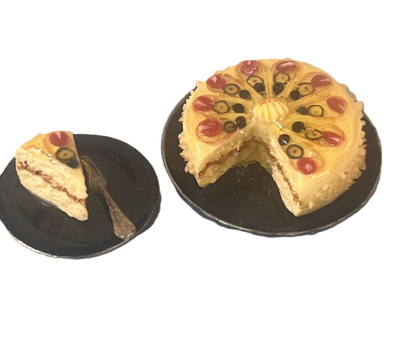 Torte with Cut Piece