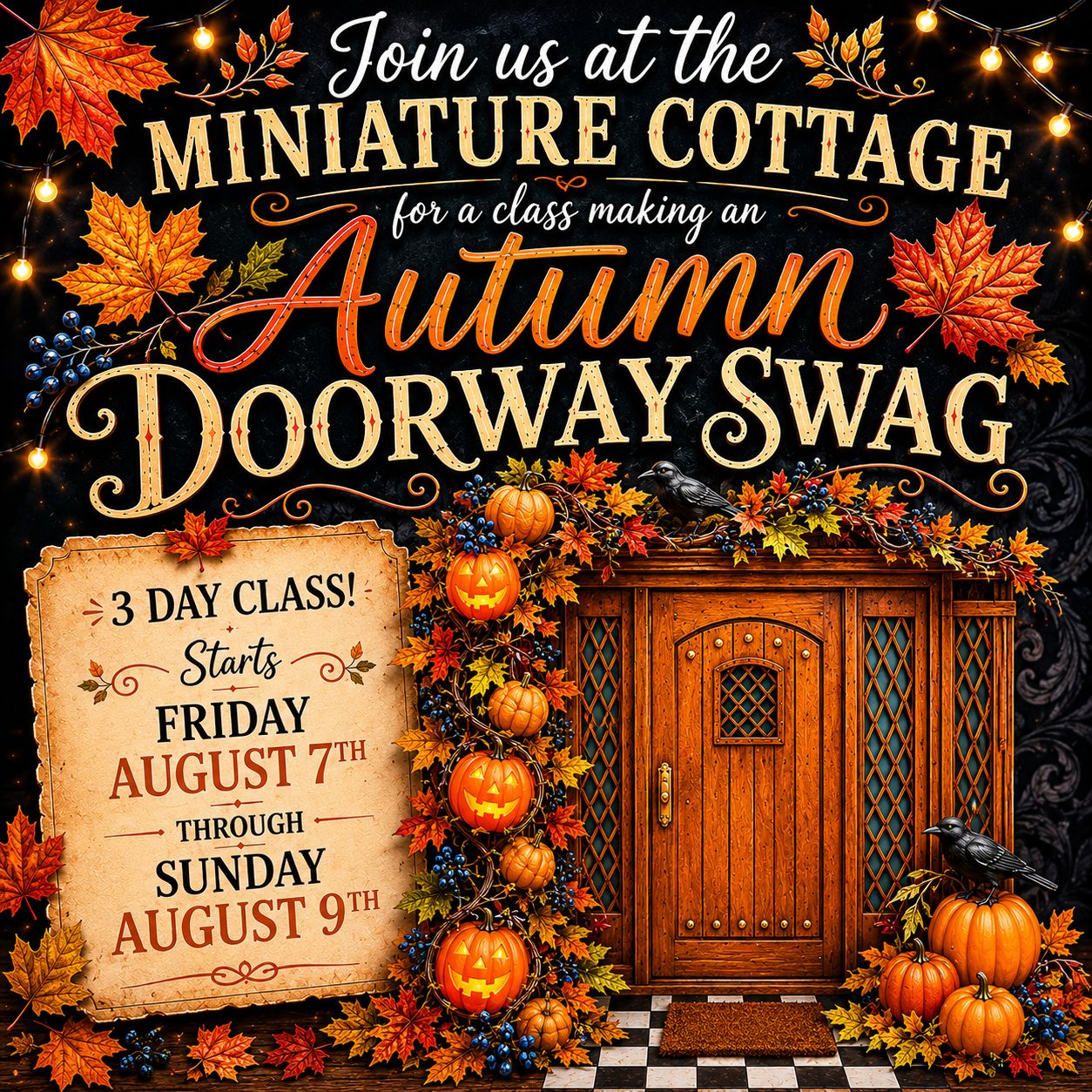 MCC082026 AUTUMN DOORWAY SWAG CLASS 2026