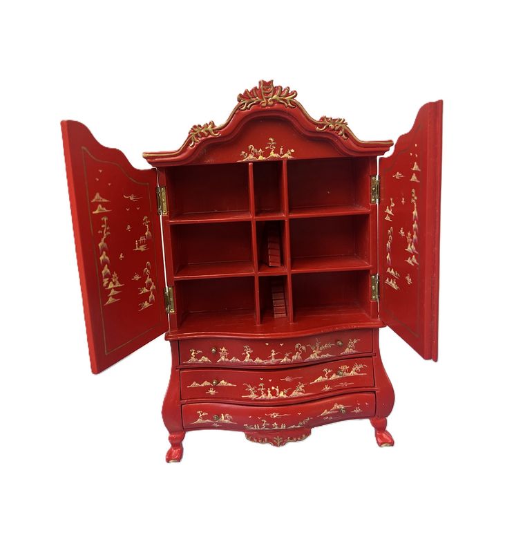 Dolls House 1/12 Scale Miniature Bespaq Red Painted  Dutch Baby House