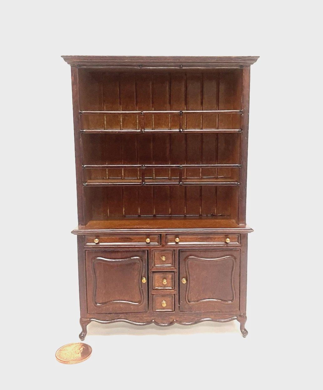 PROVENCE HUTCH WITH A NEW WALNUT FINISH 6218 NWNBESPAQ DOLLHOUSE MINIATURE PROVENCE HUTCH WITH A NEW WALNUT FINISH 6218 NWN
