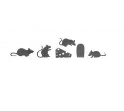 Rats and Mice Silhouettes
