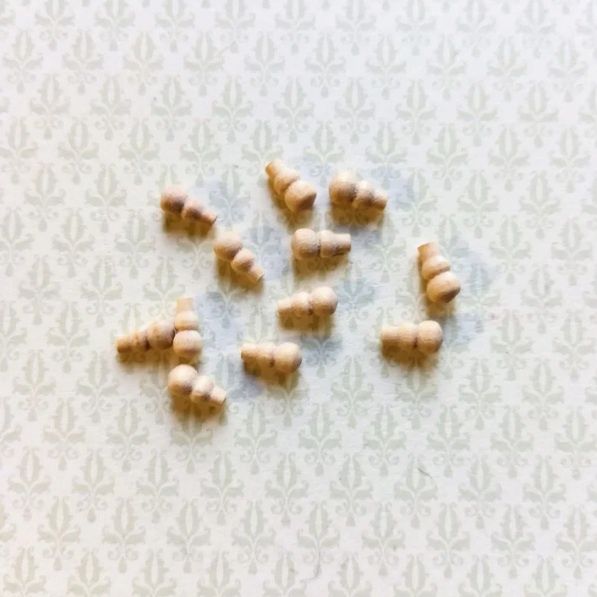 DIY96799  Wood Knobs or Drawer Pulls 12 Pieces