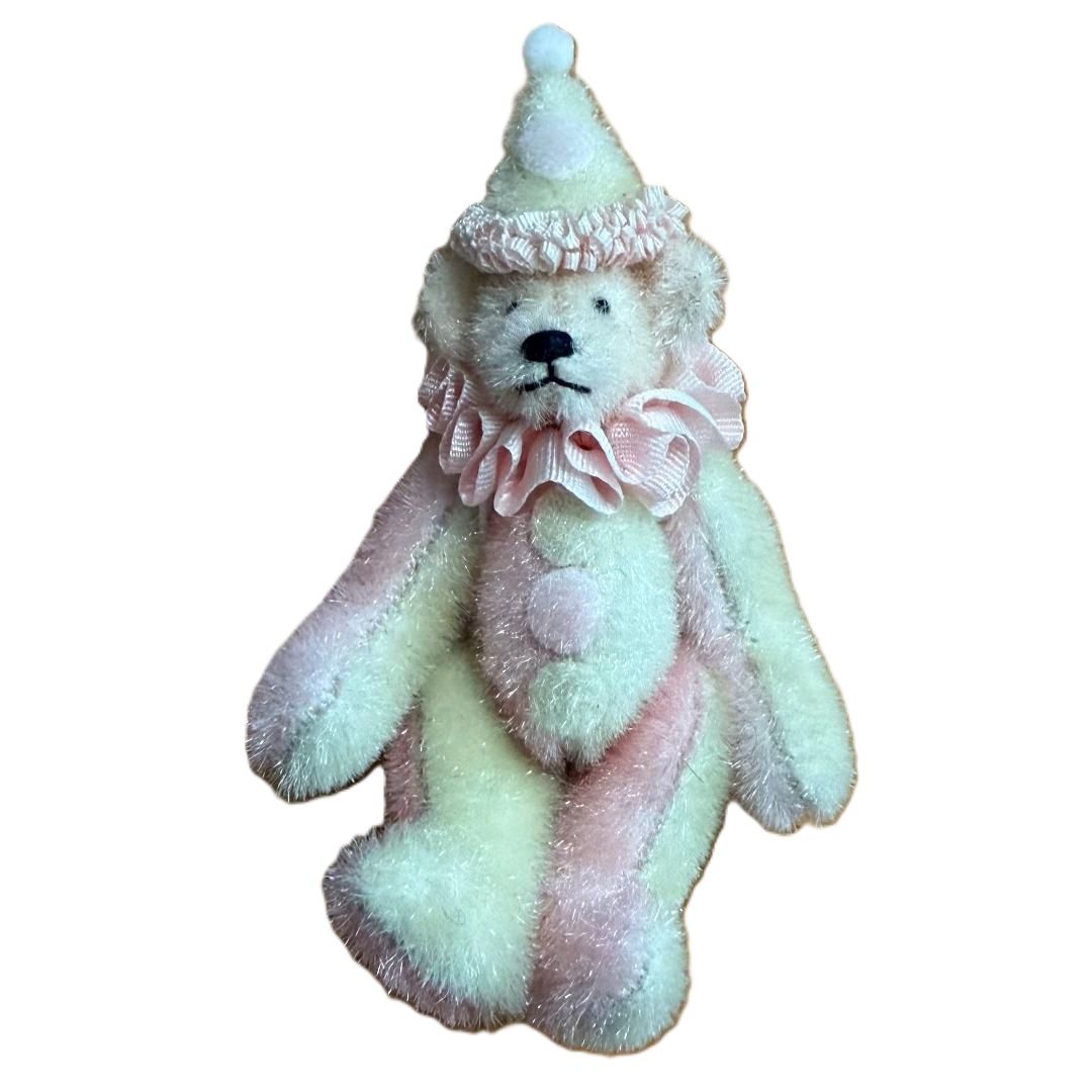 Pink &amp; White Bear by Emily Farmer