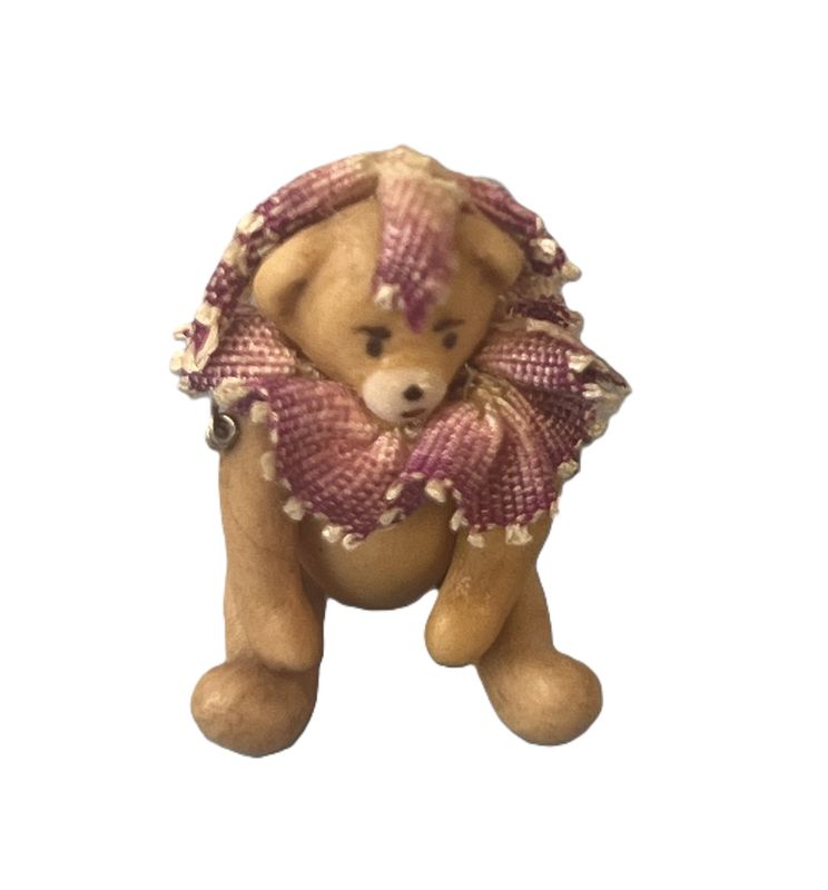 Porcelain Jointed Jester Bear