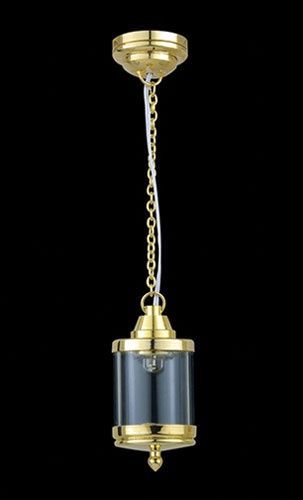 MH55027 Brass LED Battery Bird Cage Hanging Light w/Wand