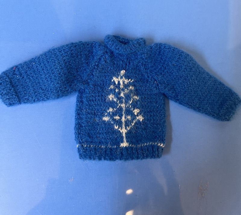 Blue Knitted Sweater