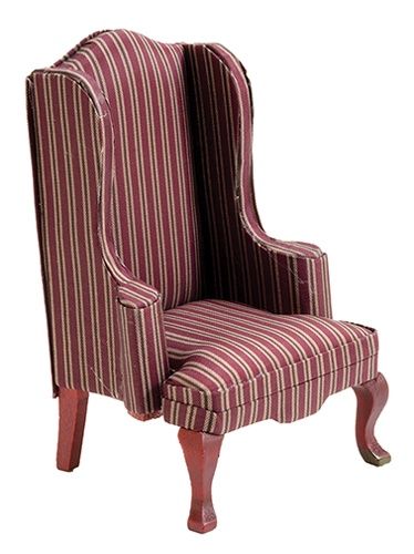CL12023 MAHOG STRIPED FABRIC CHAIR