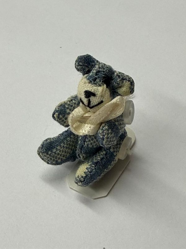 Blue &amp; White Plaid Bear