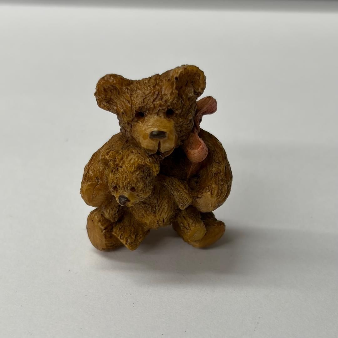 Resin Flatback Mama &amp; Baby Bear