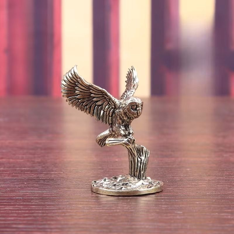Brass Owl Figurine