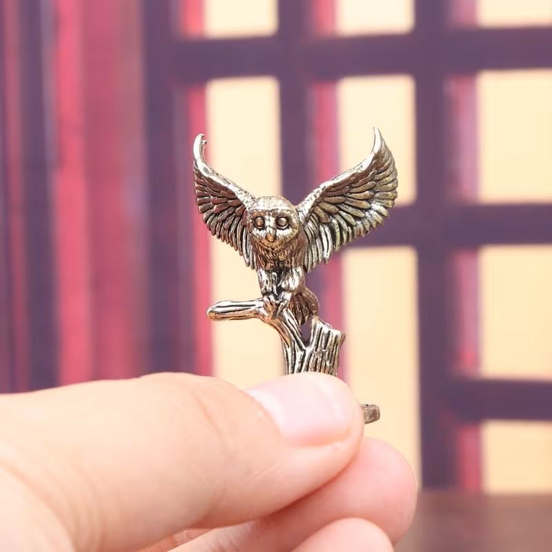 Brass Owl Figurine