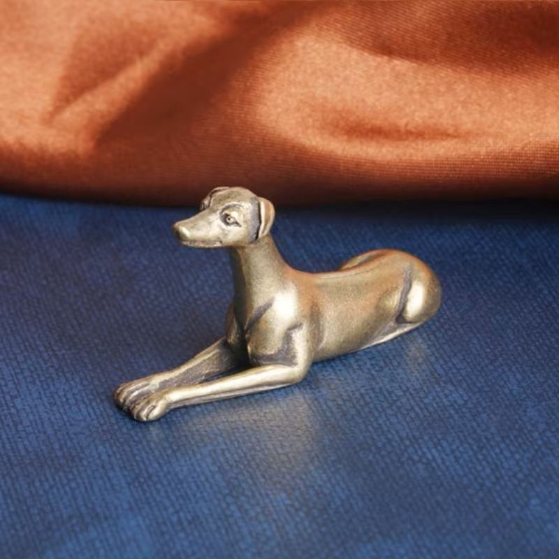 Greyhound Brass Statue