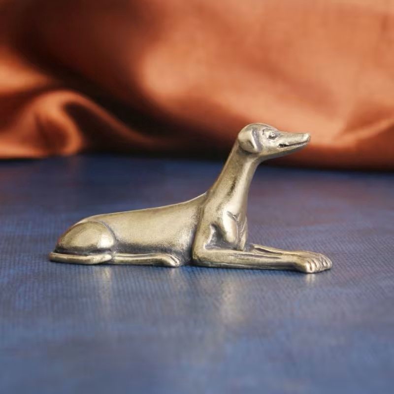 Greyhound Brass Statue