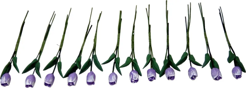 Frosted Lavender Tulips Loose Bouquet One Dozen