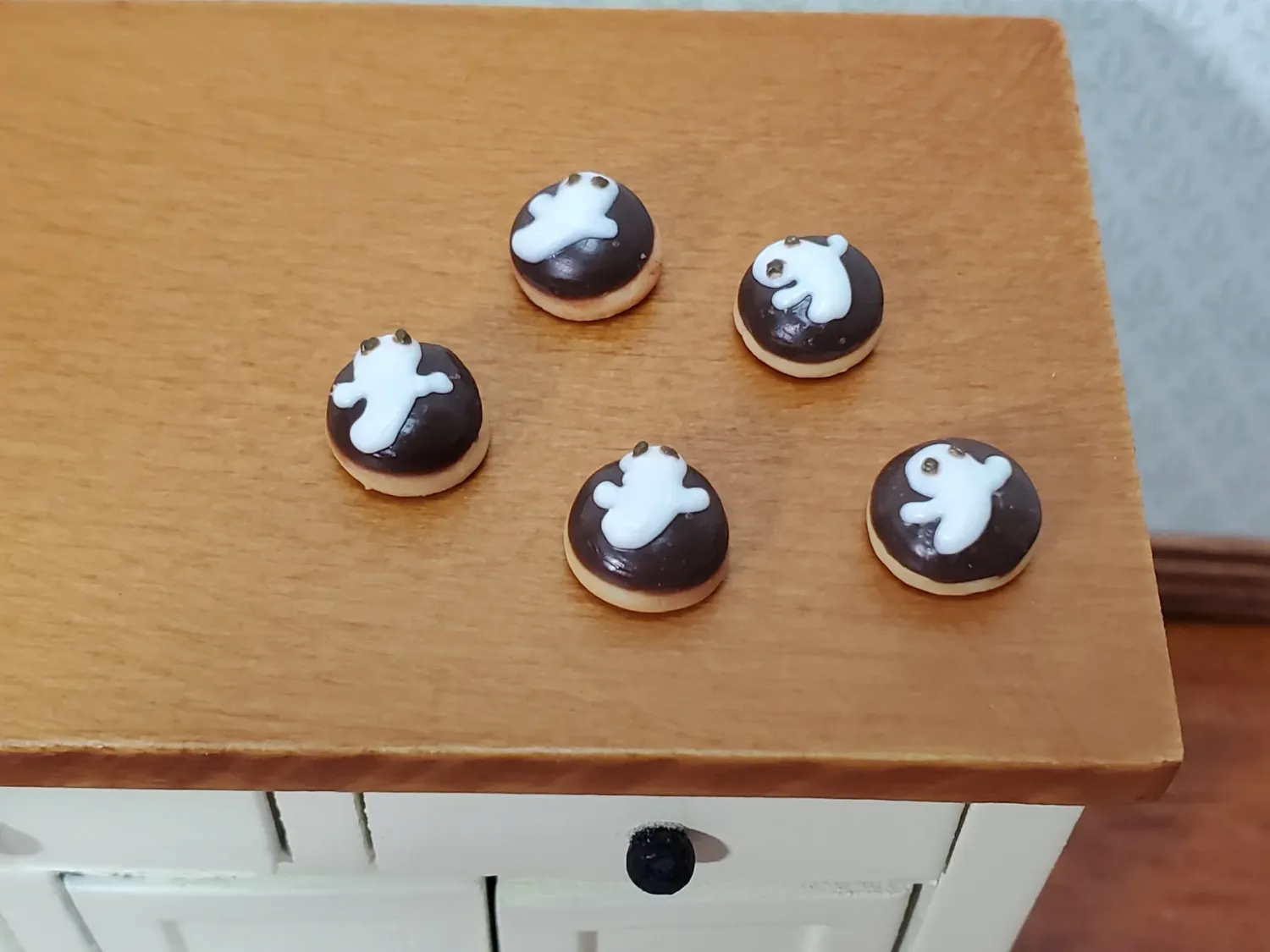 Pastries Donuts Halloween Ghosts Theme Set/5