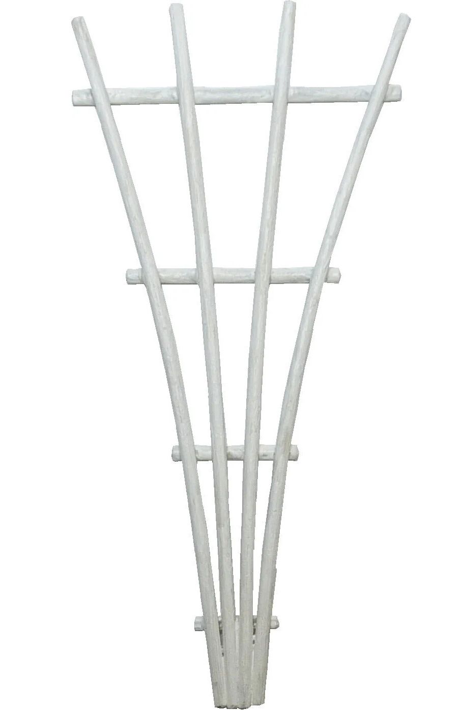 White Garden Fan Trellis