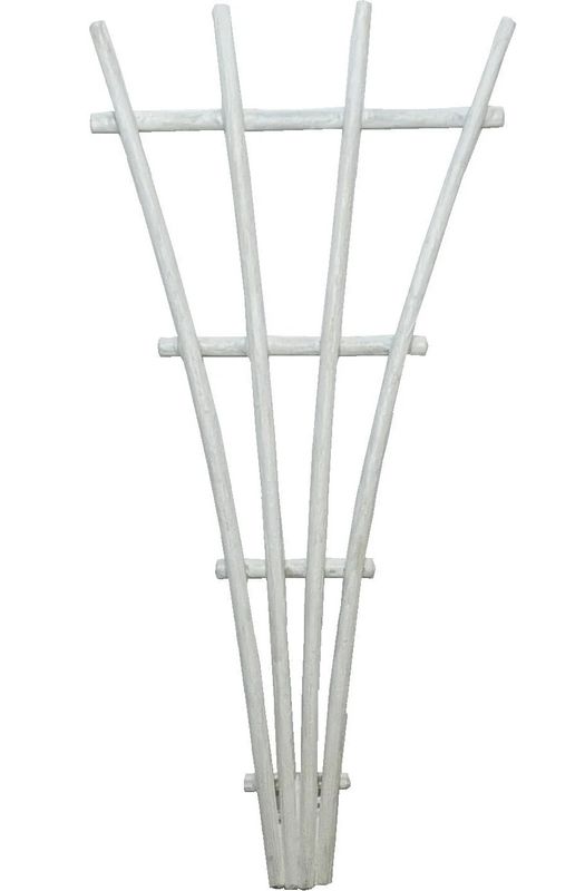 White Garden Fan Trellis
