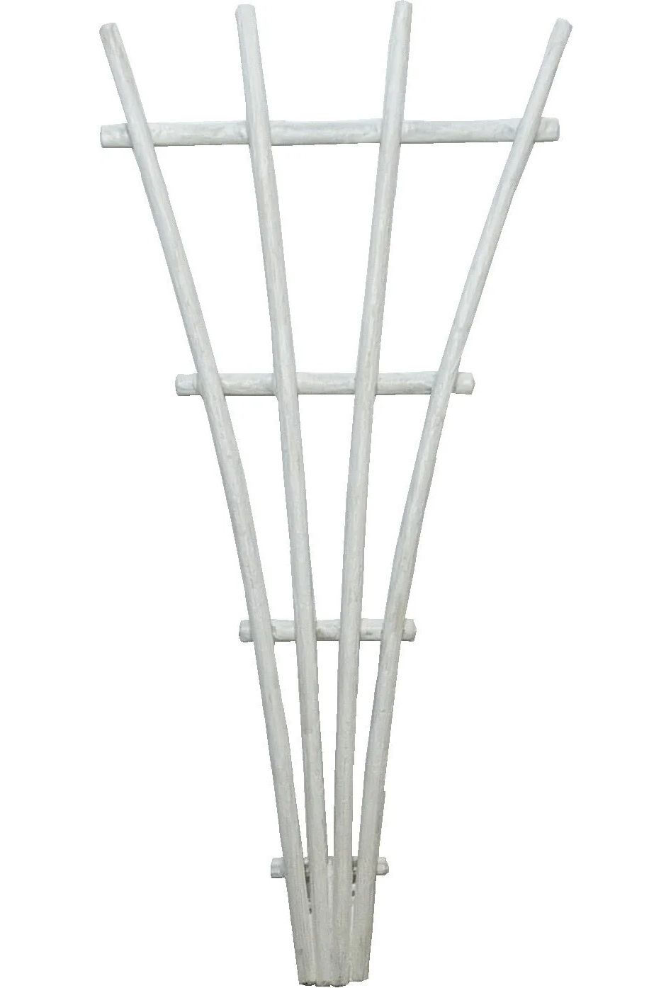 White Garden Fan Trellis