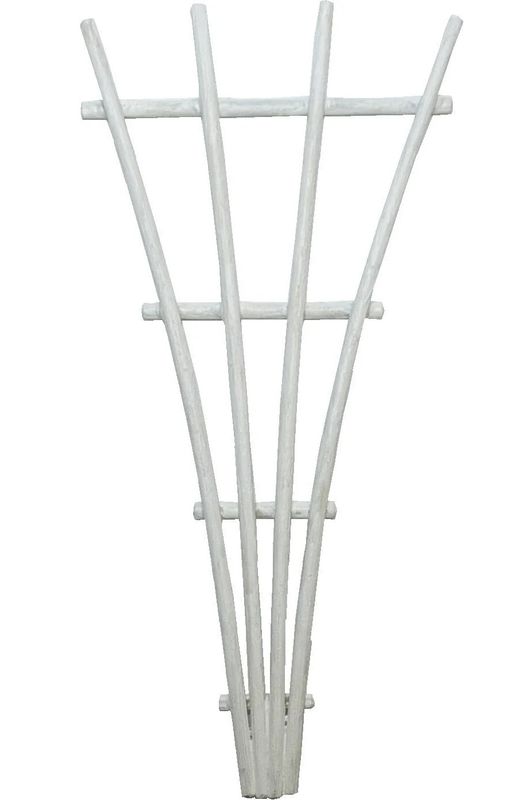 White Garden Fan Trellis